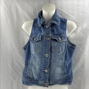 Denim Sleeveless Vest Maurice’s Large